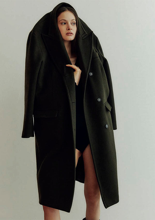 【3487】W BLUSE LS WOOL/SILK V【Oscalito】