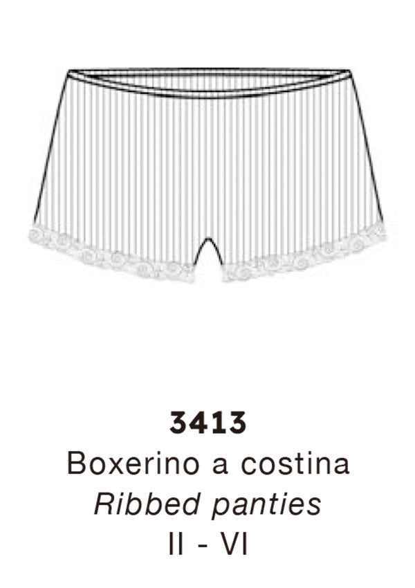 【3413】WOMAN MIDDLE RISE PANTIES WOOL/SILK LEAVERS【Oscalito】