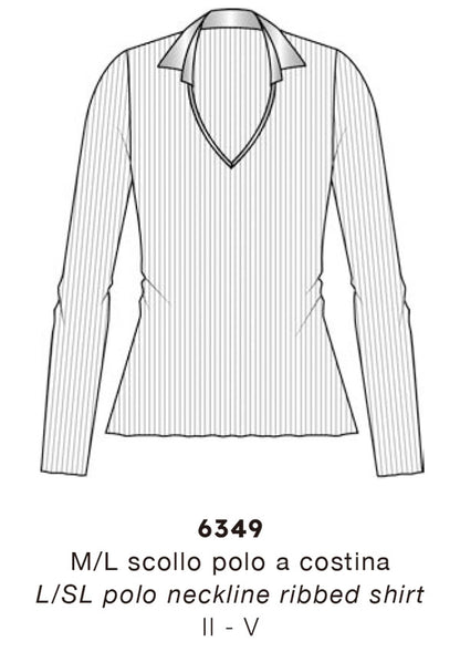 【6349】D M/L LA/SE COSTINA COLLETTO RASO【Oscalito】