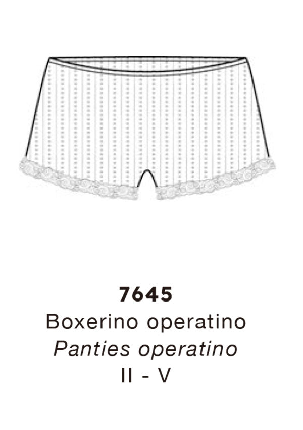 【7645】WOMAN PANTIES OPERATINO WOOL/SILK LEAVERS 【Oscalito】