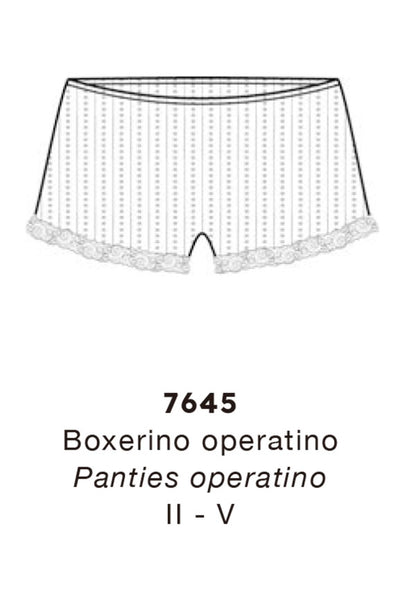 【7645】WOMAN PANTIES OPERATINO WOOL/SILK LEAVERS 【Oscalito】