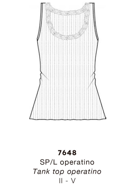 【7648】WOMAN HALTER TANK TOP OPERATINO WOOL/SILK LEAVERS 【Oscalito】