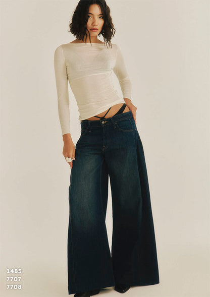 【7708】WOMAN BRAZILIAN BRIEFS W LACES TULLE/EA CHANTILLY 【Oscalito】