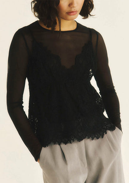 【7833】WOMAN TOP ALLOVER LACE【Oscalito】
